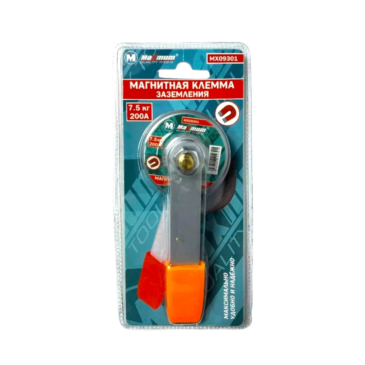 магнитная клемма заземления 200 а, 7.5 кг, "maximum" mx 09301 (2250) оптом
